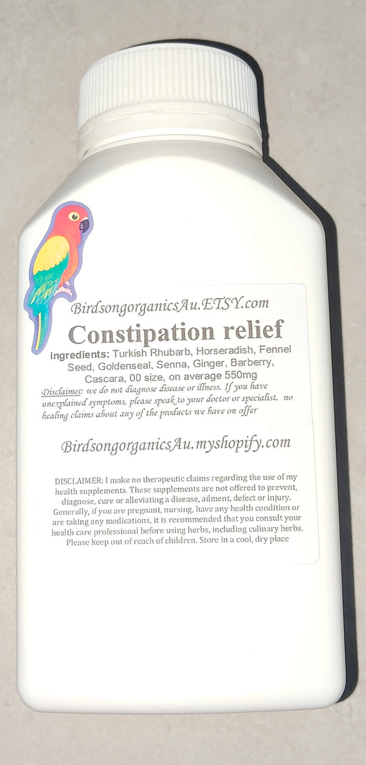 Constipation Relief Capsules | Herbal Blend | Made to Order